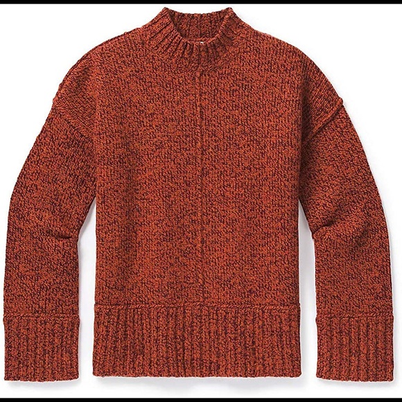 Smartwool Bell Meadow Sweater Woodsmoke-ginger Heather Marl Size Medium Orange - Picture 4 of 13